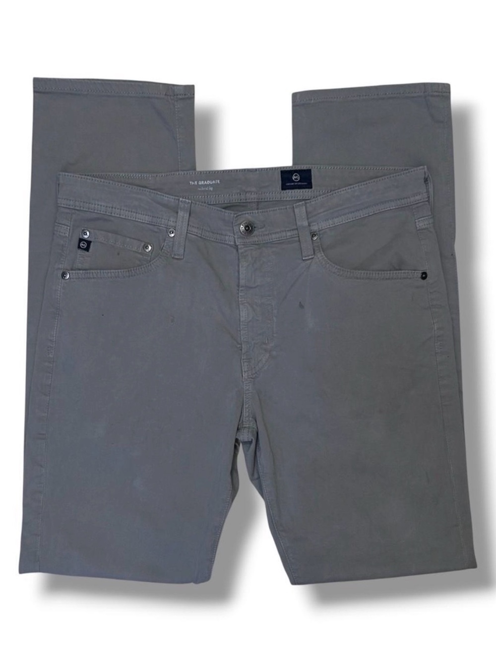 AG Adriano Goldschmied The Graduate Tailored Leg SUD Pants Grey 34x34